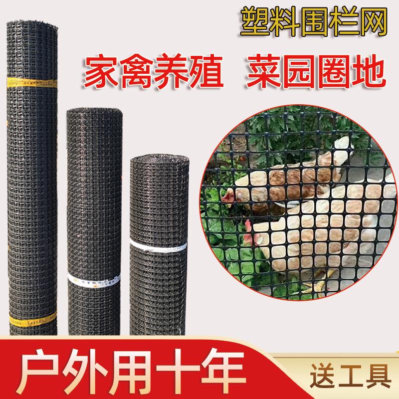圈玉米网养殖网养鸡围栏护栏网家用养殖鸭喂鹅户外圈地防护网黑色