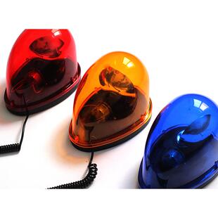 日本大阪环状线暴走族 蜗红色蓝色黄牛灯 JDM回转灯旋转警示灯改装