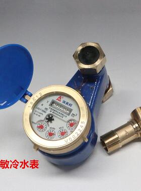 埃美柯018铁壳LXSLY-E立式滴水高灵敏度丝口冷水表DN152025专卖店