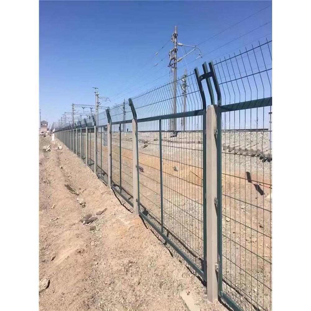 铁路护栏高铁防护栅栏高速铁道框架封闭护栏网水泥柱子铁丝网围栏