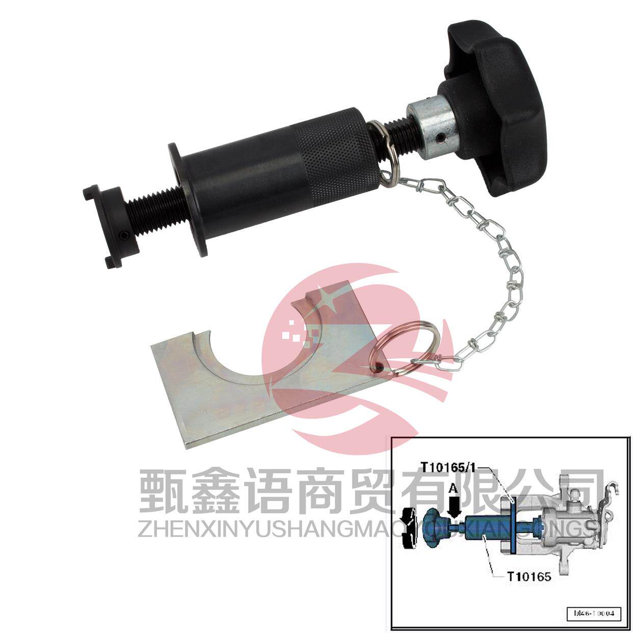 T10165大众奥迪刹车分泵活塞拆卸工具制动活塞拧松复位工具OEM