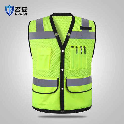 多安反光背心建筑施工程安全马甲道路环卫保洁汽车检年审荧光衣服