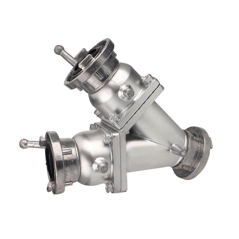 东消FII65/65×2二分水器消防二分水器内扣式一进二出消火栓接头