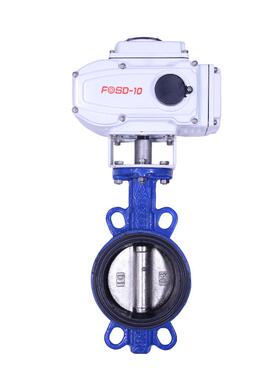 正品埃美柯9830铸铁对夹式电动蝶阀软密封DN150200 250 300专卖店