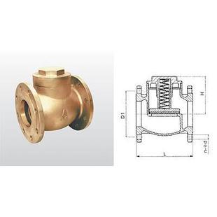 2.5寸 缓闭止回阀DN65 专卖店 埃美柯416黄铜法兰升降式 正品