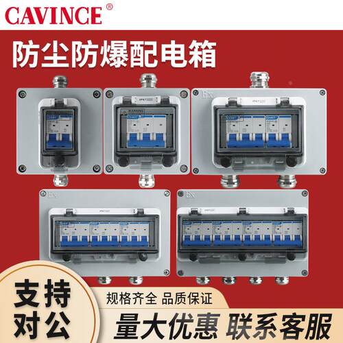 防爆断路器220V 32A/63A空开3P漏电断路器铸铝防爆盒防水明暗装