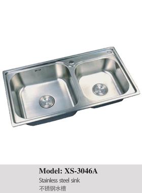 正品埃美柯304不锈钢加厚水槽洗菜盆洗衣盆洗衣槽XS-3046A专卖店