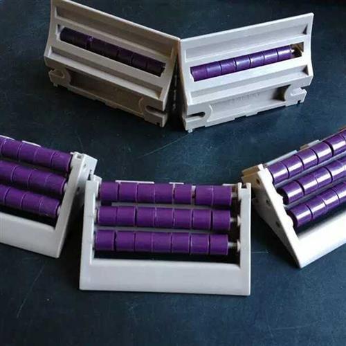 供应无动力塑料滚轮过渡衔接头输送机对接用滚珠过渡板平稳输送