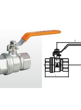 正品埃美柯8261二片式加厚不锈钢球阀开关阀DN65（2.5寸）专卖店