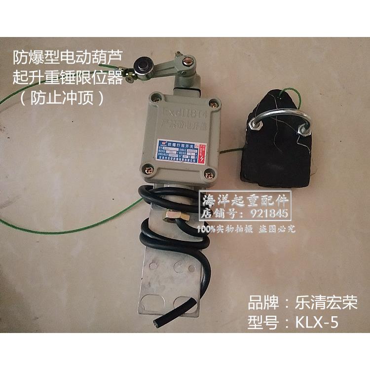 天行车电动葫芦钢丝绳垂重限位开关 防爆重锤限位器乐清宏荣BLX-5