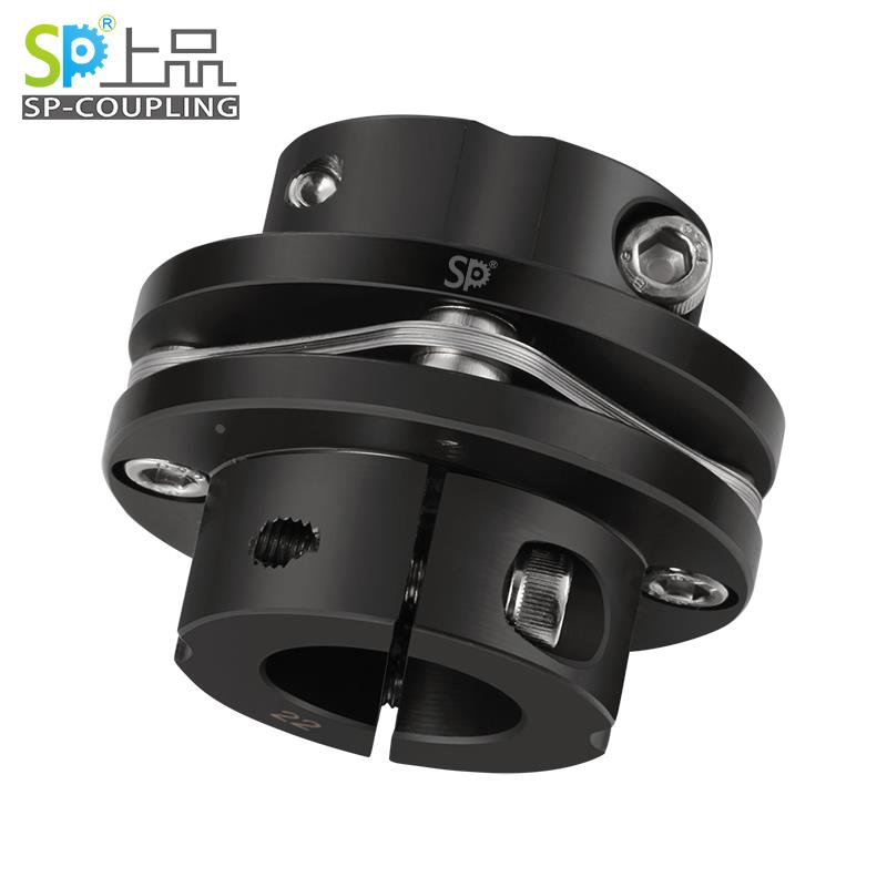PE45号刚台阶式双膜片联轴器键槽高刚性大扭矩法兰弹性连轴器上品