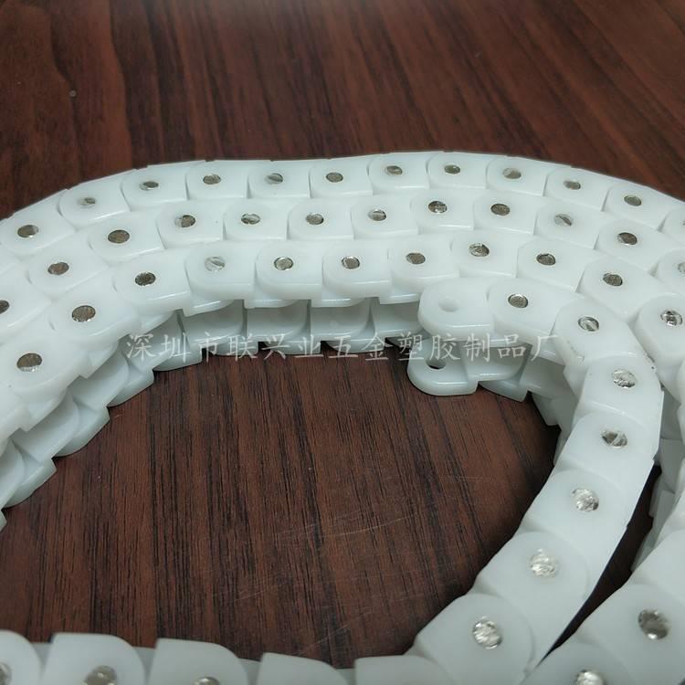 上下料机pom40P链条，R0S40P黑龙色/白骨链条12.7*2色板式传动拖