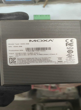 MOⅩA ， EDS-208台湾工业交换机一台,件（憨憨电子）