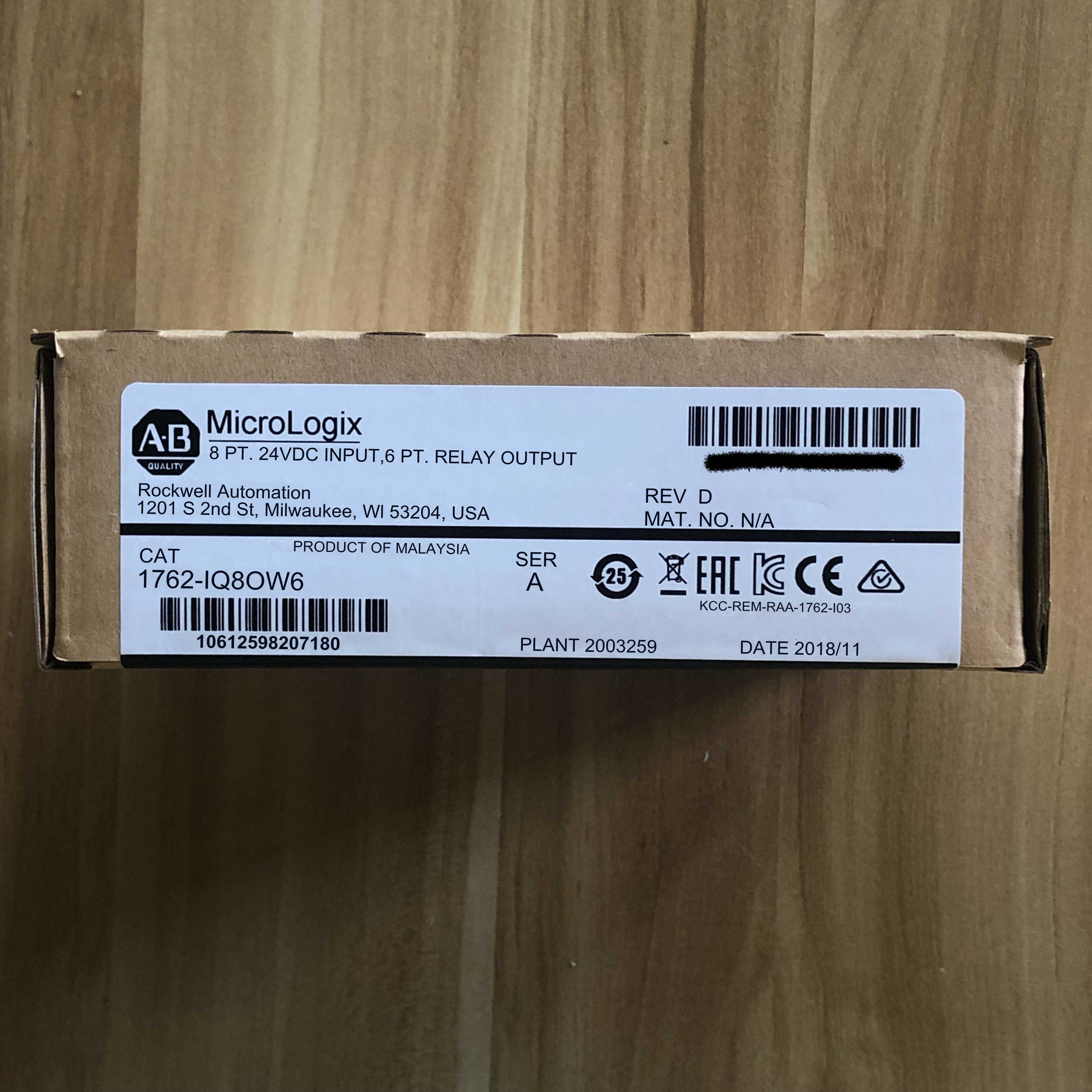 (议价)1762-IQ8OW6AB罗克韦尔PLC模块质保一年MIcroLogix1200