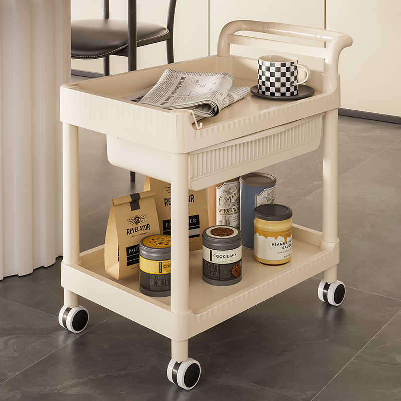 工位置物架小推车美容院专用落地桌下家用客厅书本收纳多功能书架