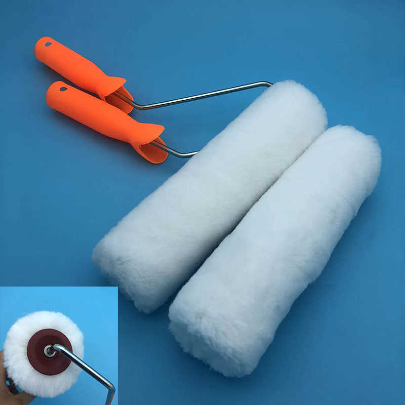 滚筒油漆刷9寸10寸无死角刷墙涂料乳胶漆滚筒刷中长毛热熔滚筒刷