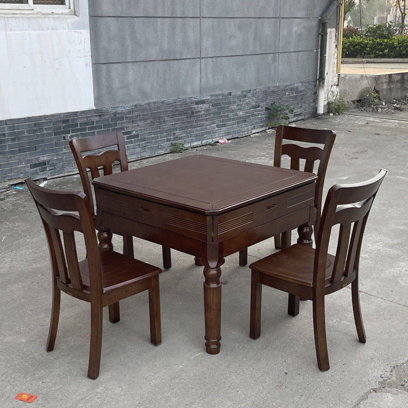 实木餐桌伸缩折叠正方形圆桌方圆八仙桌两用家用方桌小户型饭桌