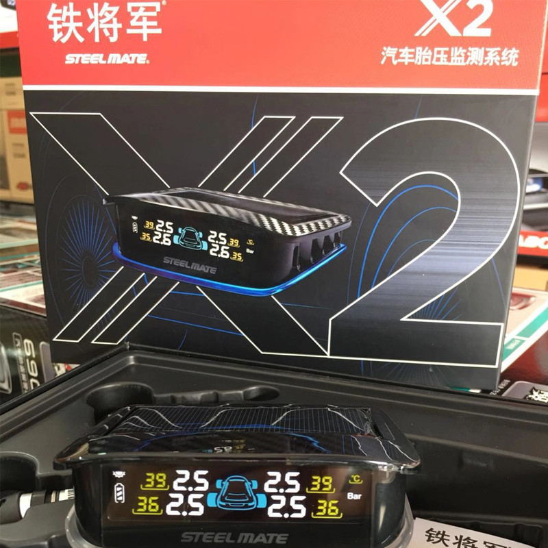胎压监测器铁将军x2x1线检测仪内置轮胎报警器tpms通用检测仪E3