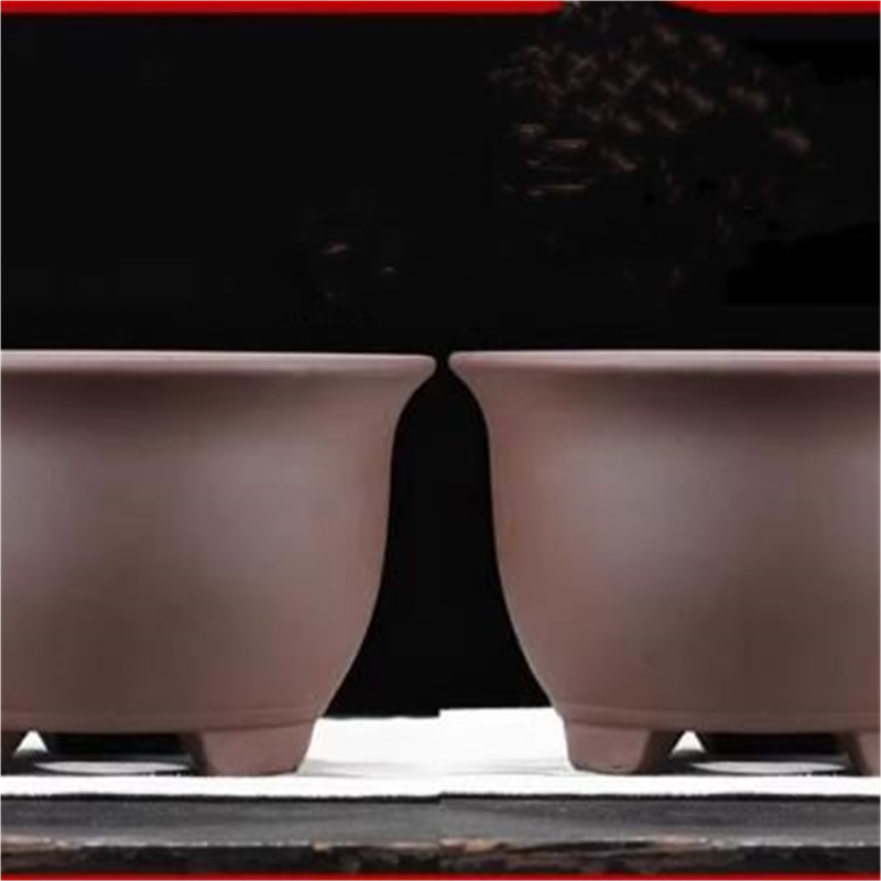 紫砂花盆 盆景盆兰花盆专用-陶瓷多肉月季玫瑰花苗盆简约特价清仓