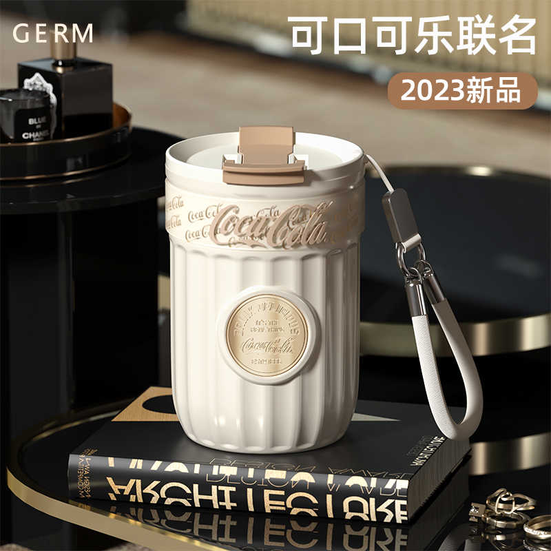 RM可口可乐保温杯咖啡杯女高颜值便携随行水杯杯子生日礼物新款