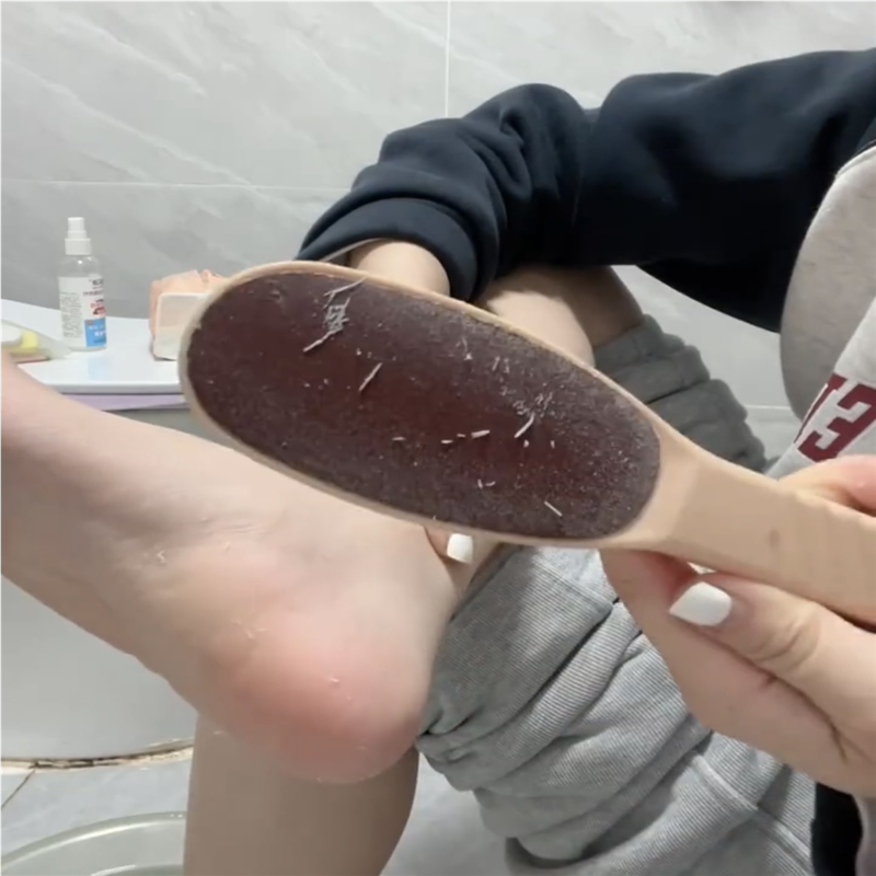 磨脚棒日本双面角质磨脚石锉脚皮去老茧脚后跟磨砂明星磨脚器足部