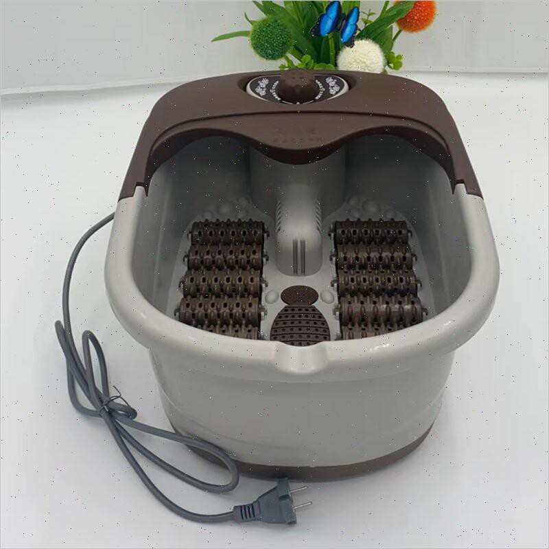 按摩足浴盆家用便携自动恒温滚轮泡脚盆养生加热洗脚泡脚桶送家人