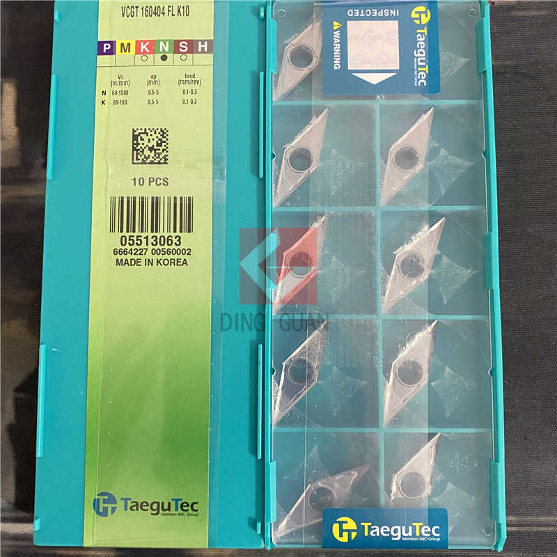正韩国特固克数控刀片 VCGT160404FL VCGT160408FL K10 铜铝用