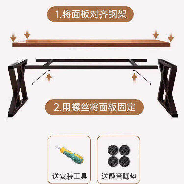 桌子餐饮商用长方形工业风酒吧酒馆桌椅组合饭店餐厅餐桌烧烤店桌