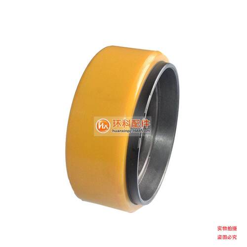 聚氨脂PU轮中力小金刚驱动轮210*70/836孔电动托盘车轮子
