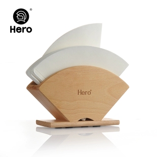 Hero手冲咖啡滤纸架 滴漏式咖啡滤纸支架V60锥扇形过滤纸通用