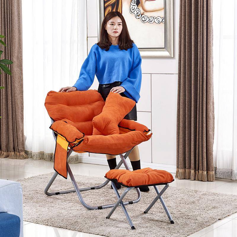 沙发椅学生背人沙懒发凳001卧型室靠躺椅阳台折叠椅小户折叠电脑