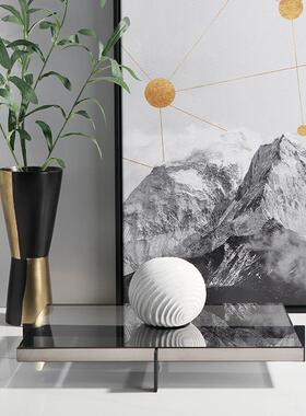 晶现代简SG019约轻奢水板金托盘摆属件样间餐厅客厅茶几桌面收纳