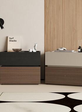 床柜简约现卧室小型储物床柜55645床头头收纳柜代大小可边柜