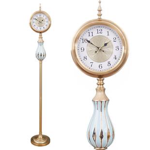 力时达欧创意奢华客静音大气落地钟美式厅KAC陶时尚瓷大气立式钟