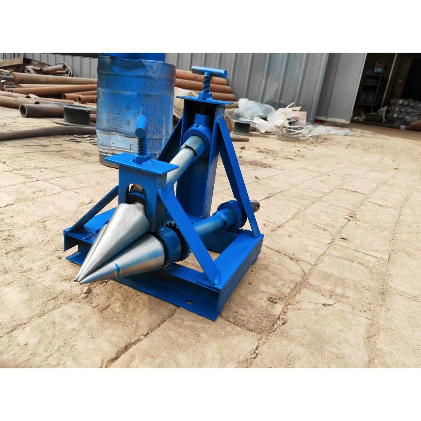 小型锥形卷板机全自动卷圆机电动三辊式手动大小头铁皮锥体滚圆机