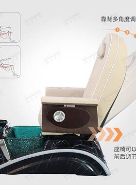 按摩电沙动美可QMQ甲沐足发椅躺空舱足浴太足疗养生按摩椅修脚沙