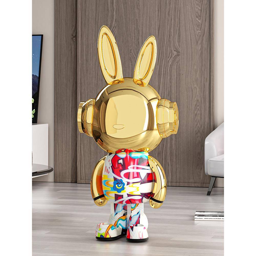 OQ5M来F77J68MH运摆件落门地客兔厅办公室桌面进玄关装奢饰品现代