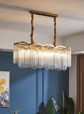 厅水晶客灯吊灯中山灯具全202奢5年大新款DD940现代简约轻大气卧