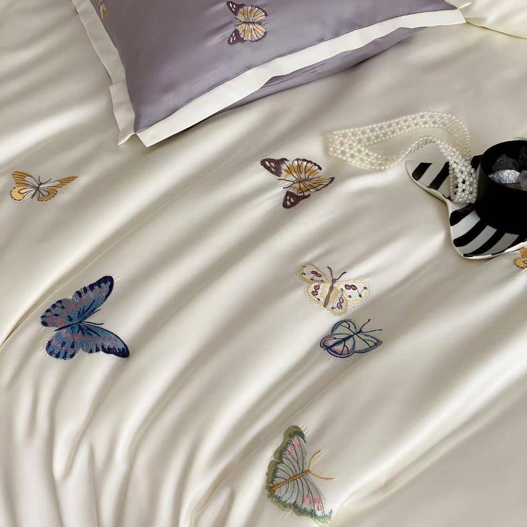 A类奥母婴级地利进口L夏F60支兰精天丝四YGN件套季冰裸睡丝天丝套