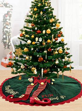 圣诞节60裙寸裙多款针树织圣诞寸树LKO装饰围裙小尺圣诞过节氛围