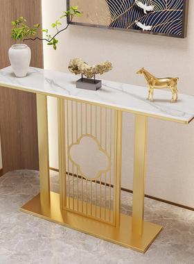 轻风玄关桌现代岩板新玄关台走廊端景台案桌奢台靠墙供中式玄RBN