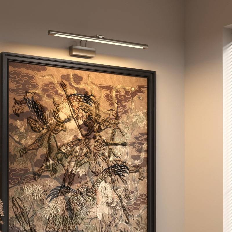 青古铜美式中古风长条照画壁灯镜前灯酒店玄关门头装饰画廊专用灯图片