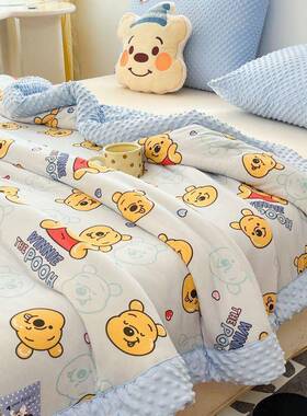 卡睡通豆豆被宝冬季保暖宝盖毯豆豆绒加厚棉被冬午春秋TOW被子季