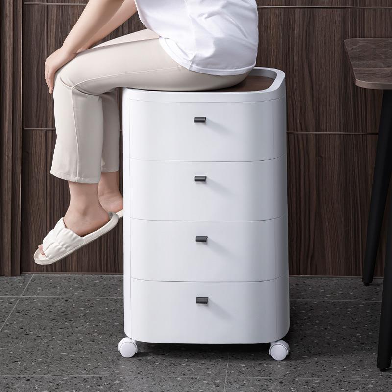 守式一塑业5278轮夹缝收纳柜子抽屉带子客厅家用多层日式卧室床头