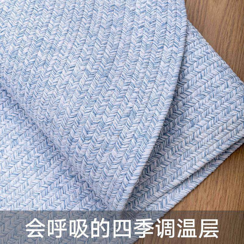 简轻面奢棉纱约机织客厅地毯大积茶几茶室家IGM用卧室床垫边无胶