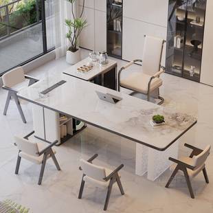 2CMX02新款 办入公室茶具一5整套岛台 高岩端板茶桌烧水壶一体嵌式