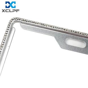 石牌架满钻钻照新交规车牌框车牌照框镶钻75022带钻牌架炫彩防尘