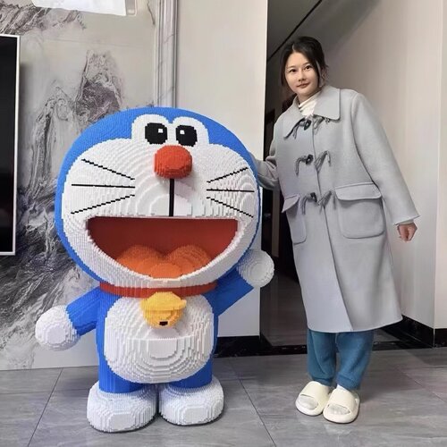 2026新款巨大型哆啦A梦蓝胖子国潮拼装积木益智玩具男女生日礼物