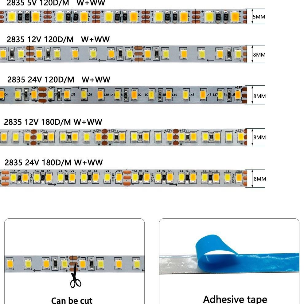 压l2ed灯带8低35线条灯122835V摊灯低压led自粘120珠6摆0灯即插即