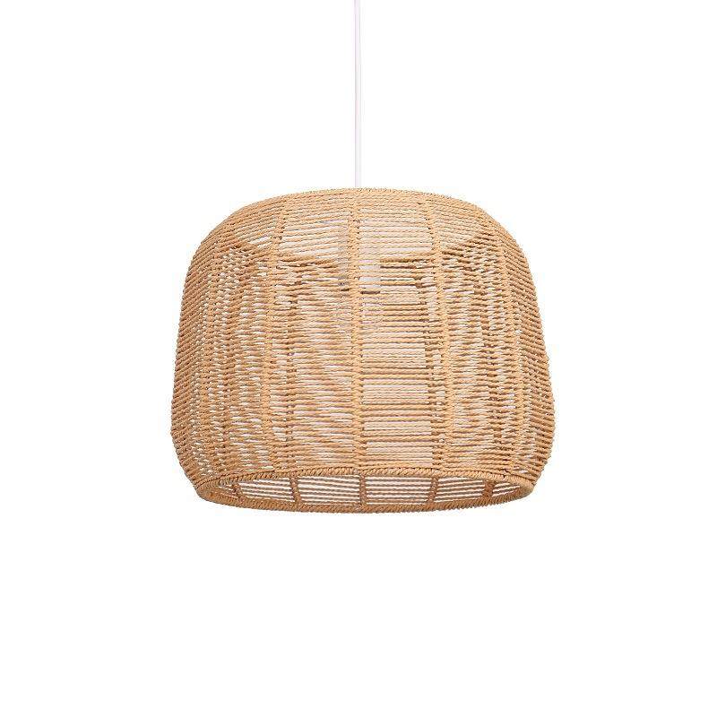 现代田园藤编艺术麻绳吊灯餐厅酒吧民宿客厅手工编织灯,家装灯饰光源,智能吊灯,淘宝优惠券,粉丝福利购,淘宝优惠卷